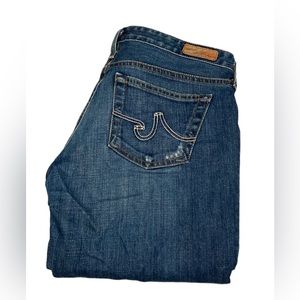 AG Adriano Goldschmied Women’s Jeans - The Angle Bootcut Blue Denim - Size 27R